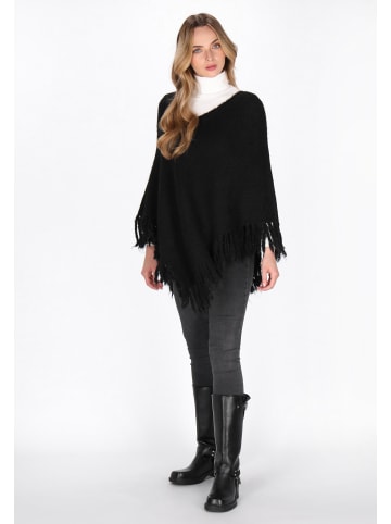 DreiMaster Women Poncho in black