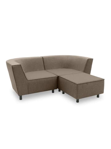 58 aufm Kessel GARTENLOUNGE Set 2 Brandie 206x77x176 mit Outdoorbezug in braun