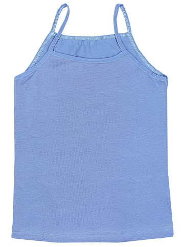 TupTam Mädchen Unterhemd Spaghettiträger Top 5er Pack in blau/grau