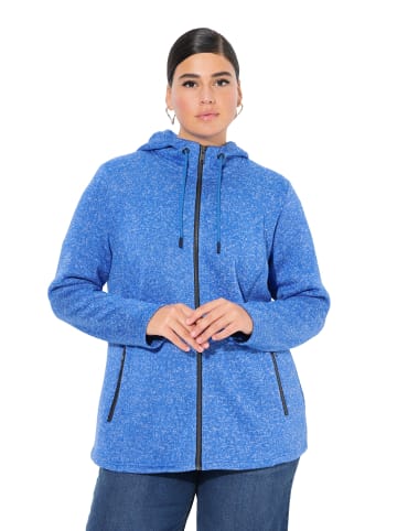 Ulla Popken Sweatjacke in pfauenblau