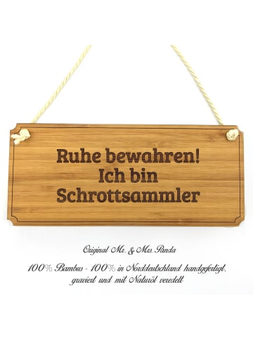 Mr. & Mrs. Panda Schild SchrottMenschmler mit Spruch in Keine Angabe