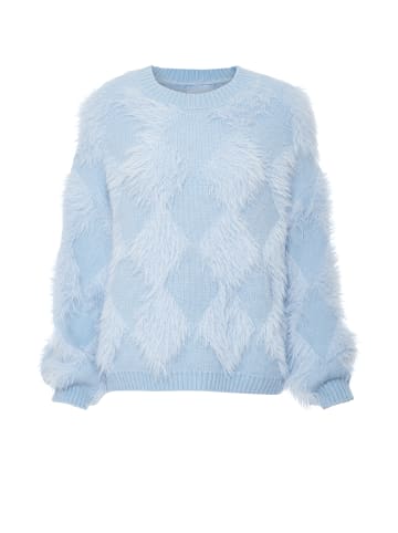 Poomi Strickpullover in Hellblau