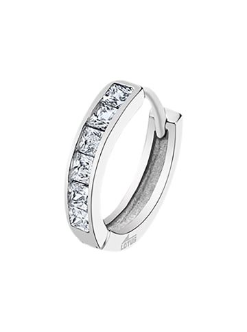 LOTUS silver Ohrringe Silber 925 Sterling Silber Zirkoniastein Creolen