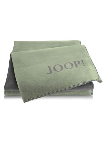 JOOP! Wohndecken 1er Pack in Oliv-Stein