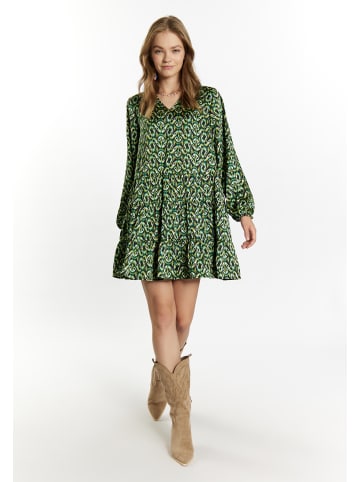 IZIA Damen Kleid in Grün Mehrfarbig