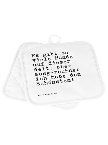Mr. & Mrs. Panda Topflappen Es gibt so viele... mit Spruch in Weiß