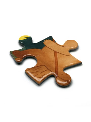 Mr. & Mrs. Panda Puzzle Bär & Marienkäfer Lagerfeuer Design mit ... in Weiß