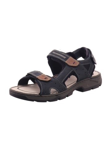 rieker Herrensandalette Trecking 21062,ozean/asphalt in  Blau