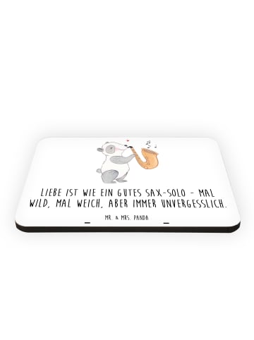 Mr. & Mrs. Panda Magnet Saxophon Liebe mit Spruch in Weiß