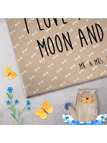 Mr. & Mrs. Panda handtuch gäste wc Hund Entspannen mit Spruch in Hundeglück