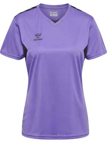 Hummel Hummel T-Shirt Hmlauthentic Multisport Damen Atmungsaktiv Feuchtigkeitsabsorbierenden in DAHLIA PURPLE/ASPHALT