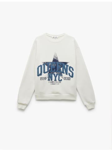 KOTON SWEATSHIRTS in Ekru