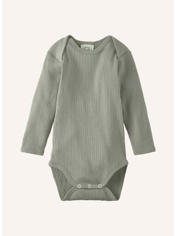 Hessnatur Langarmbody Slim in seegras