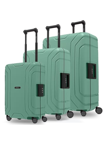 Redolz Essentials 15 4-Rollen Kofferset 3-tlg. mit Dreipunkt-Verschluss in sea green