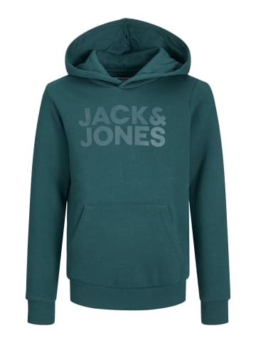 JACK & JONES Junior Kapuzenpullover in Deep Teal