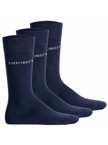 Emporio Armani Socken 3er Pack in Marine