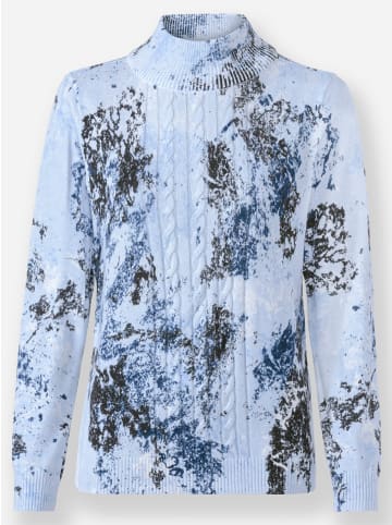 WITT WEIDEN Pullover in eisblau-bedruckt