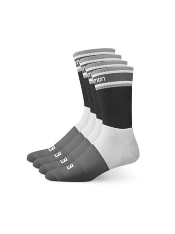 SALOMON Kindersportsocken 4er Pack cushioned in Schwarz grau