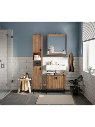 home24 Massiver Waschbeckenunterschrank Bronx in Akazie