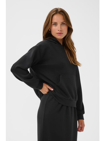 Kaffe Trackjacket-sweat KAannika Loose fit in Black Deep