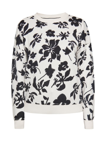 Albee Women Pullover in Wollweiss Schwarz