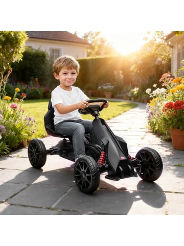 HOMCOM Gokart Tretauto Schwarz