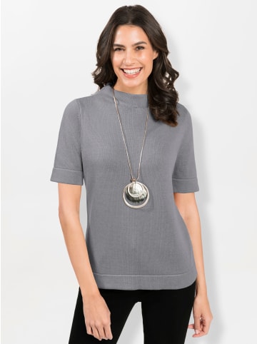 WITT WEIDEN Stehkragenpullover in steingrau