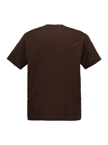 JP1880 Kurzarm T-Shirt in mahagonibraun