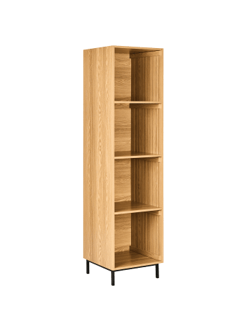 Beliani Bücherregal LEANDRO in Braun - (W) 45 x (H) 175 x (L) 45 cm