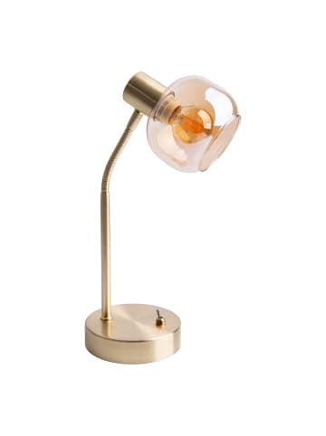 näve Tischleuchte "LIBBY" in messing - (L)12 cm x (B)12 cm x (H)34 cm