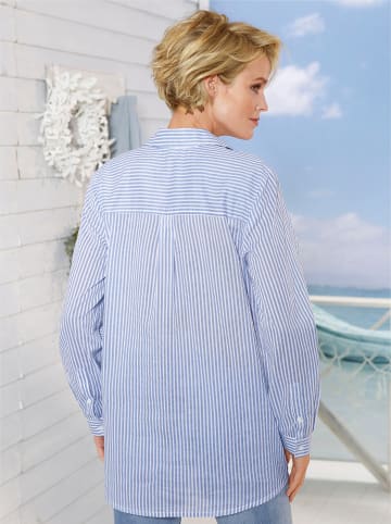 Sieh an! Bluse in blau-gestreift