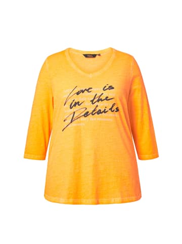 Ulla Popken Longshirt in neon orange