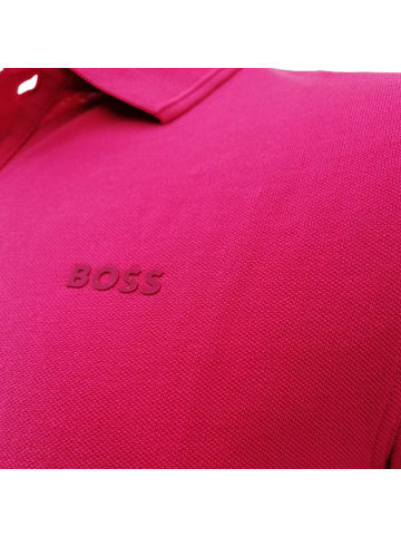 BOSS Slim-fit Poloshirt aus Baumwoll-Pique in Rot