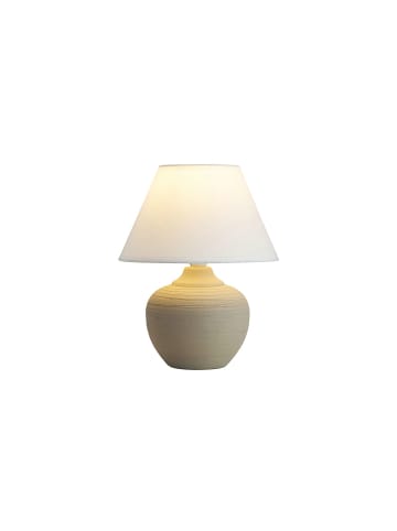 Licht-Erlebnisse Tischlampe in Beige Weiß