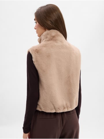 Marie Lund Weste in taupe - 0001