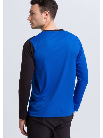 erima 5-C Longsleeve in new royal/schwarz/weiss