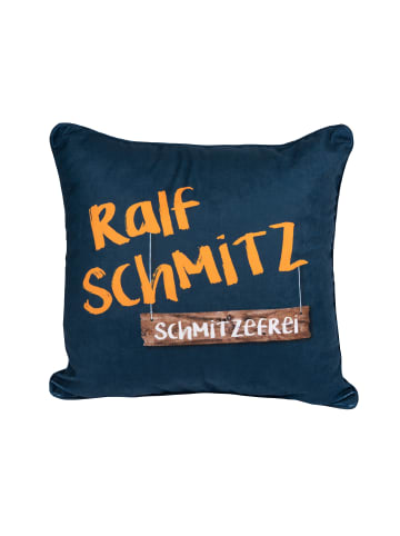 United Labels Ralf Schmitz Kissen - Schmitzefrei in blau