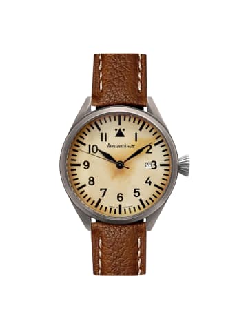 Messerschmitt Quarzuhr ME-43Vintage-1 in Silber