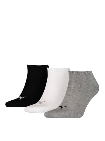Puma Socken 3er Pack in Schwarz/Weiß/Grau