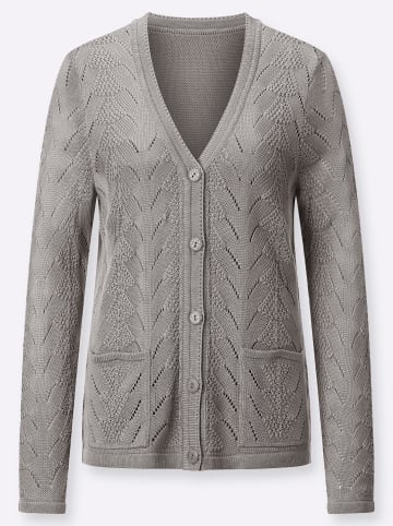 WITT WEIDEN Strickjacke in steingrau