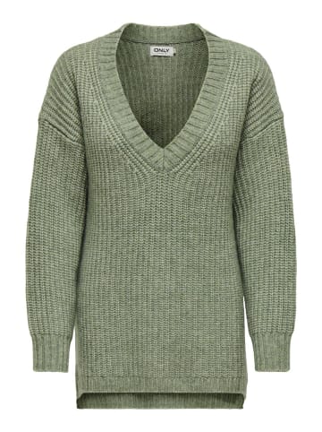 ONLY Strickpullover in Hedge Green