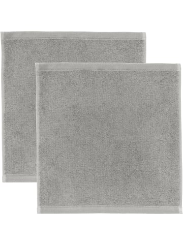 Erwin Müller Frottier Seiftuch 2er-Pack Heidenheim in silber