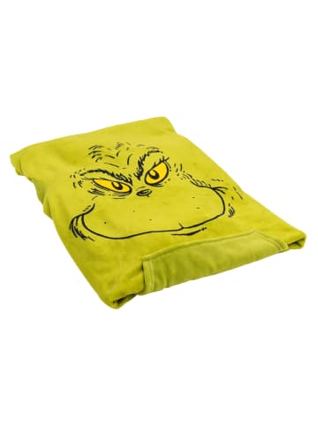 The Grinch The Grinch TV Decke mit Ärmeln und Taschen Kuscheldecke 130 x 170 cm in grün