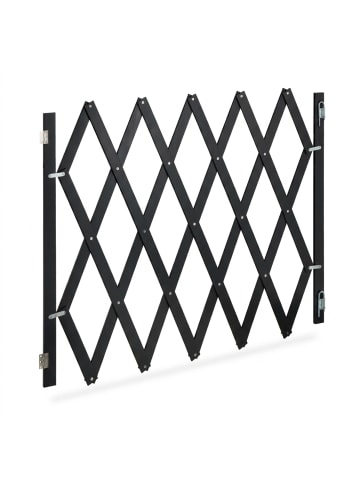 relaxdays Hundeabsperrgitter in Schwarz - (B)140 x (H)87 cm