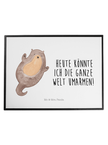 Mr. & Mrs. Panda tischpad Otter Umarmen mit Spruch in Weiß