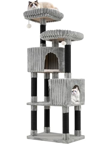 COSTWAY Kratzbaum Groß 156 cm in Grau