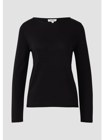 s.Oliver Strickpullover langarm in Schwarz