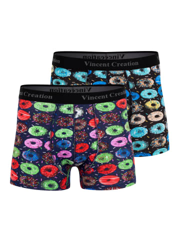 Vincent Creation® Boxershorts 2er Pack Donuts in bunt