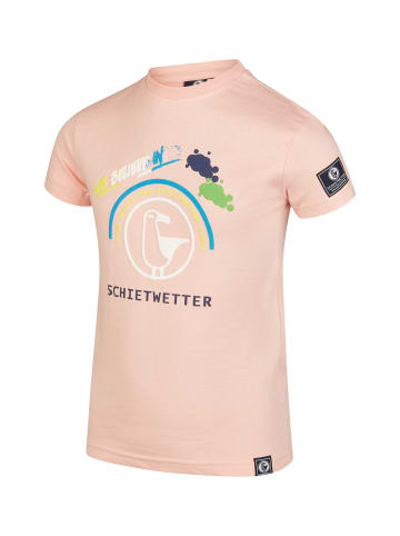 SCHIETWETTER Kinder T-Shirt Charlie, aus 100% Baumwolle,  Logo-Print, in pink