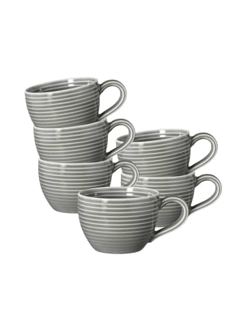 Seltmann Weiden 6er Set Espressotassen Beat Color Glaze in 0,11 l in Perlgrau